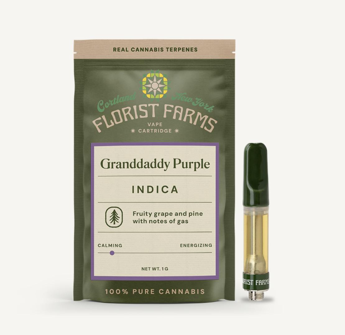 Florist Farms - Florist Farms | Granddaddy Purple | Cartridge | 1g - 1