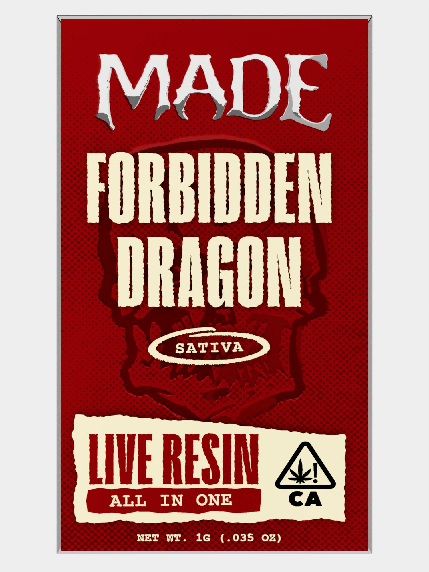 MADE - MADE | Forbidden Dragon | Live Resin AIO | 1G - 1