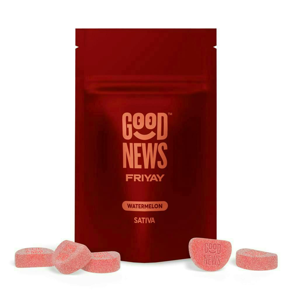 Good News - Friyay | Watermelon Gummies | 200mg | 20ct | 10mg/ea - 1