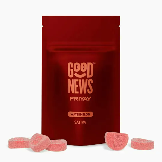 Good News - Friyay | Watermelon Gummies | 200mg | 20ct | 10mg/ea - 1