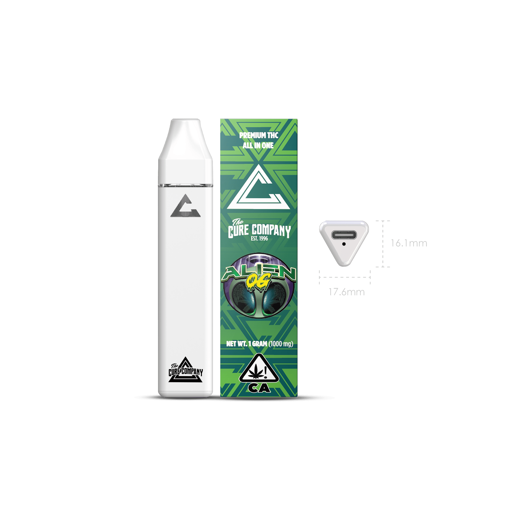 The Cure Company - The Cure Company | Alien OG | Disposable | 1g - 1