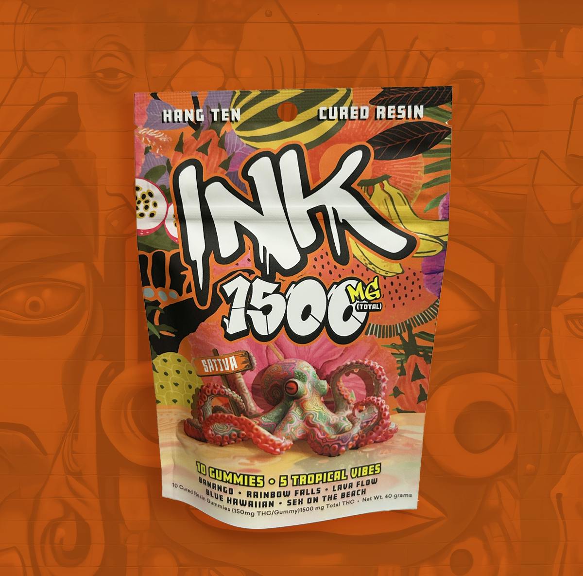 Boro Family Farms - Ink | Sativa Variety Pack Gummies | 1500mg | 10ct | 150mg/ea - 1