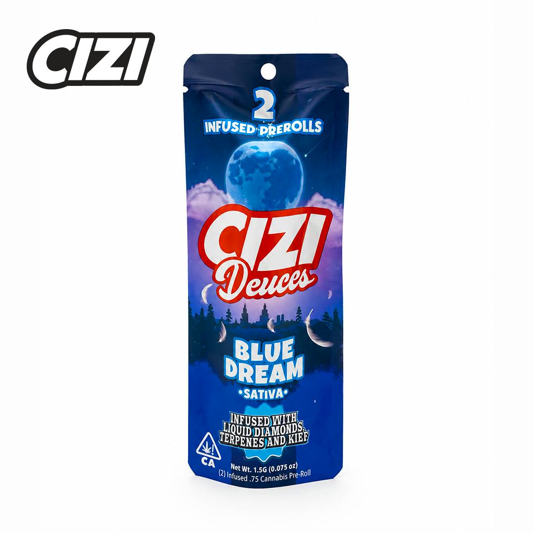 Cizi - Blue Dream | Deuces Infused Joints | 0.75g each | 2pk - 1