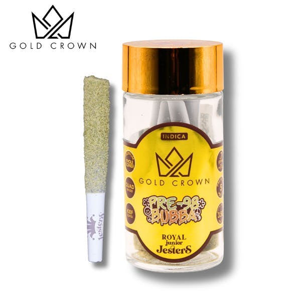 Gold Crown - Royal Junior Jesters | Pre 98 Bubba | Infused Joints | 0.7g each | 5pk - 1