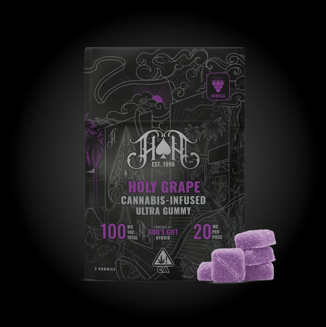 Heavy Hitters - Ultra | Holy Grape Gummies | 100mg | 5ct | 20mg/ea - 1