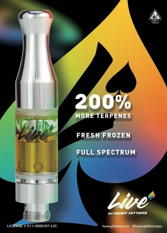 Heavy Hitters - Critical Cure 2:1 CBD:THC | LIVE Live Resin Cartridge | 0.5g - 1