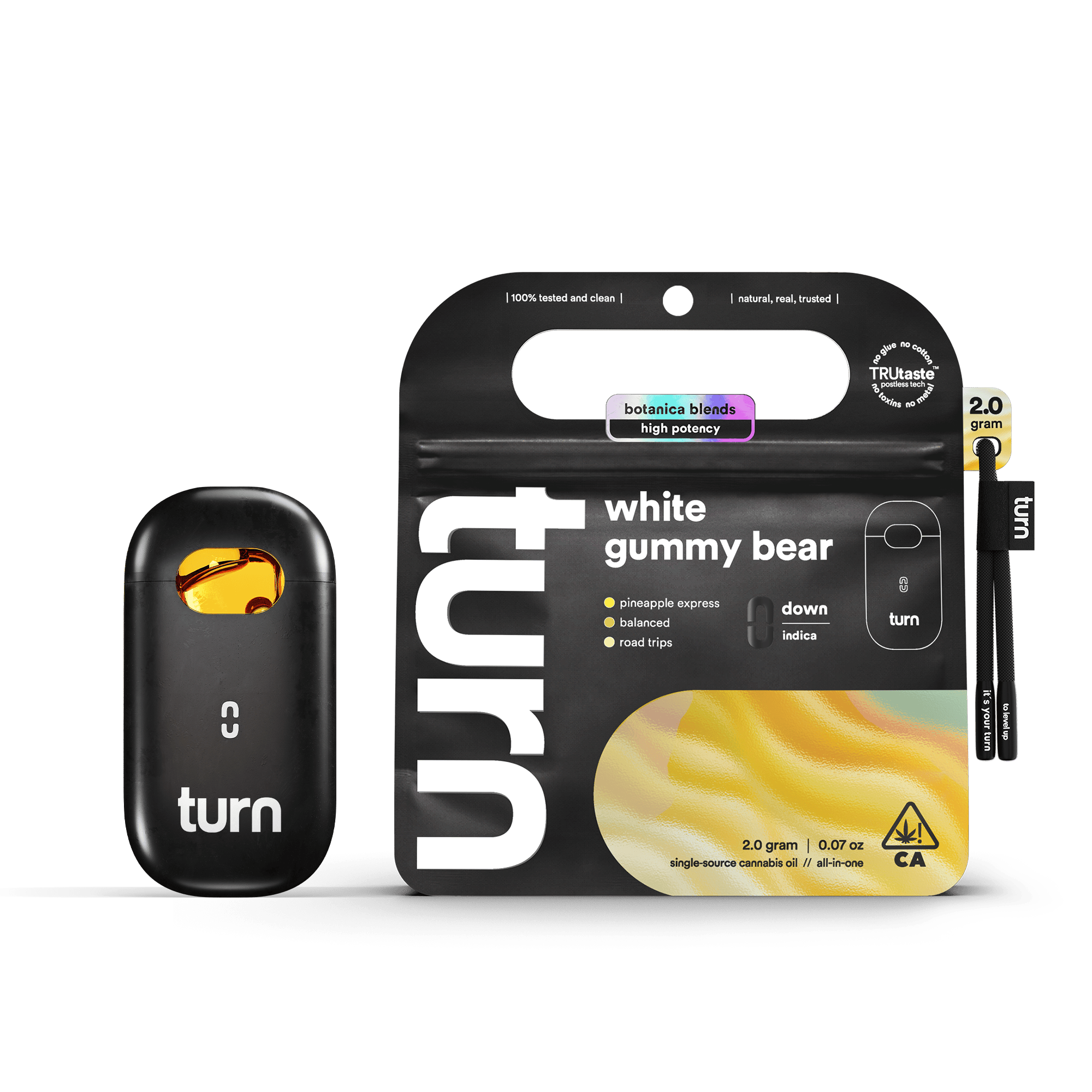 turn - White Gummy Bear | Botanica Blends | AIO | Indica - 1