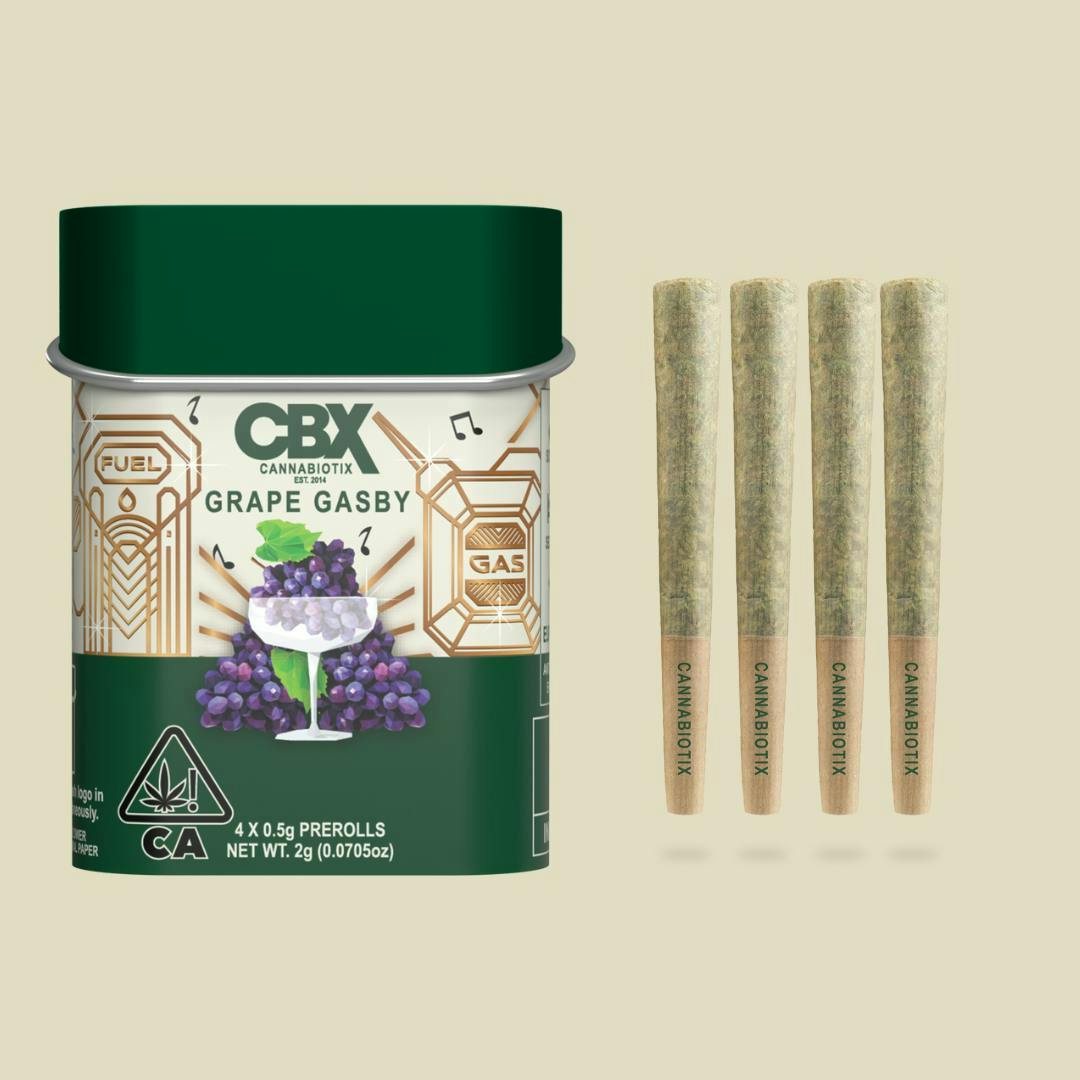 CBX: Cannabiotix - Cannabiotix | Grape Gasby | Mini Joints | 0.5g each | 4pk - 1
