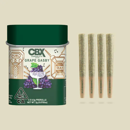 CBX: Cannabiotix - Cannabiotix | Grape Gasby | Mini Joints | 0.5g each | 4pk - 1