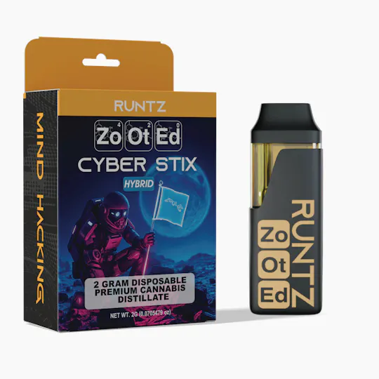 Zooted Brandz - MI - Runtz | Cyber Stick | Live Resin Disposable | 2g - 1