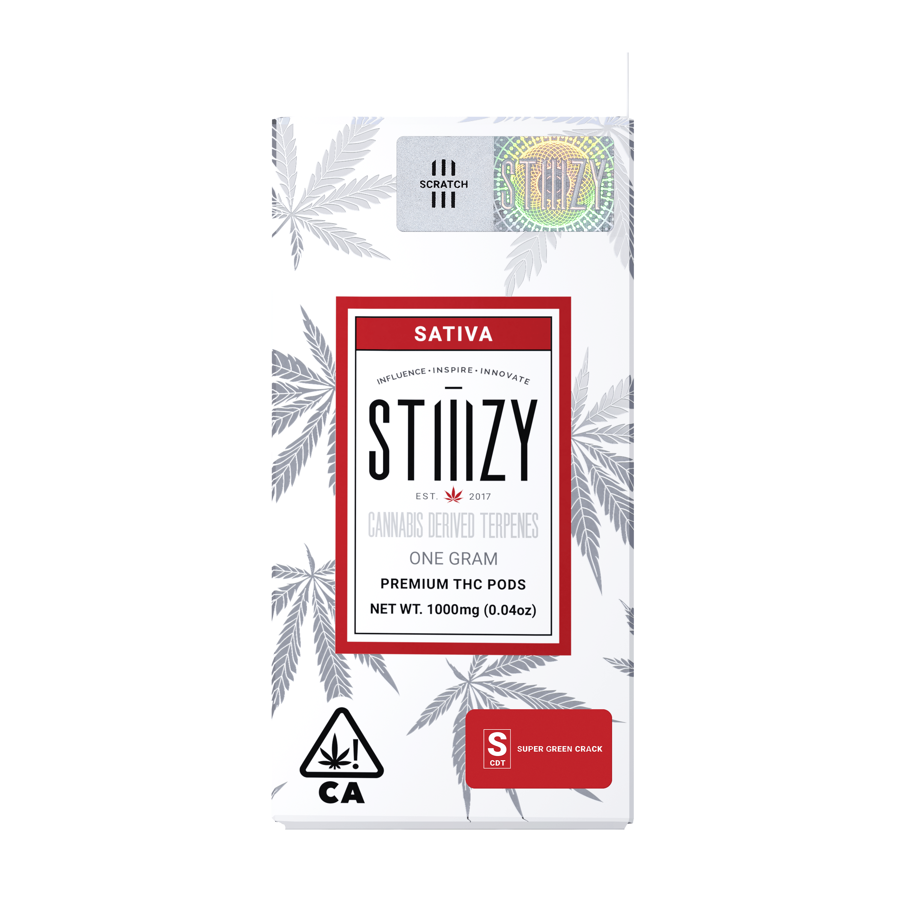 STIIIZY - Vape Cartridge - SUPER GREEN CRACK 1G CDT Pod - STIIIZY - 1