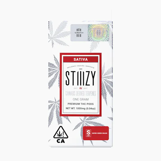 STIIIZY - Vape Cartridge - SUPER GREEN CRACK 1G CDT Pod - STIIIZY - 1
