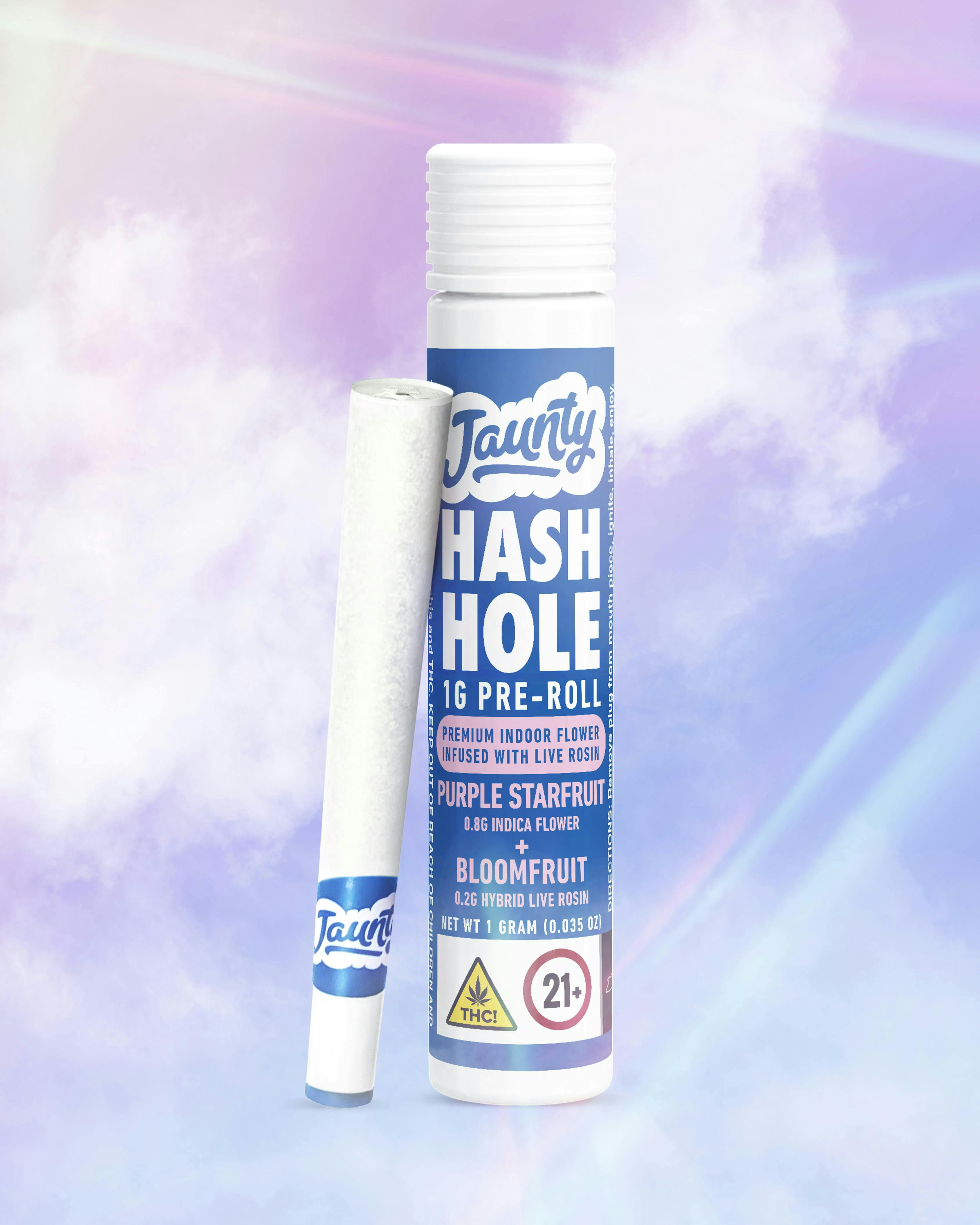 Jaunty - Purple Starfruit x Bloomfruit | Hash Hole Infused Joint | 1g - 1