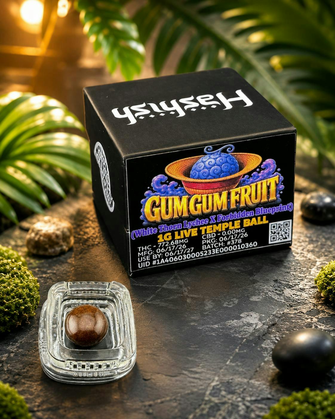 Hashish - Gum Gum Fruit | Ice Water Hash | Live Temple Ball | 1g - 1