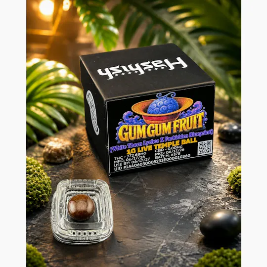 Hashish - Gum Gum Fruit | Ice Water Hash | Live Temple Ball | 1g - 1