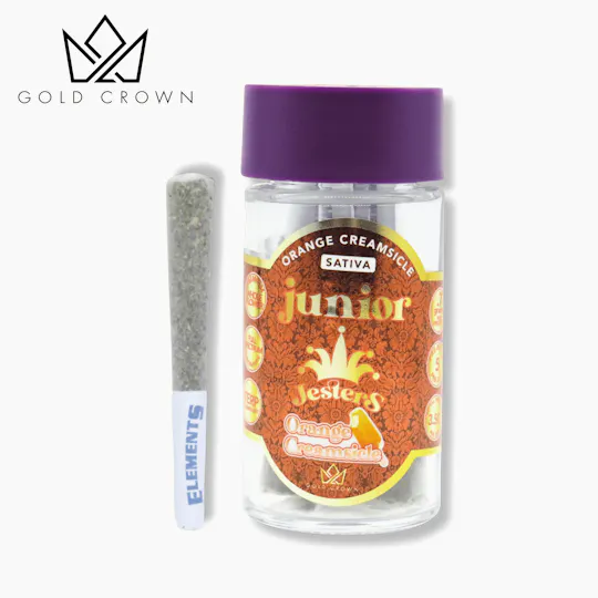 Gold Crown - Royal Junior Jesters | Orange Creamsicle | Infused Joints | 0.7g each | 5pk - 1
