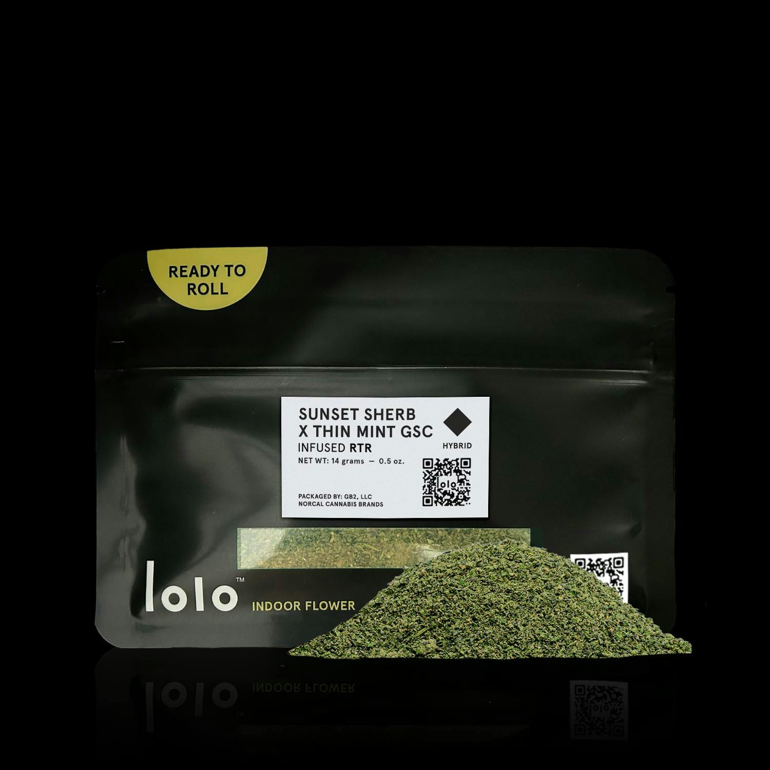 lolo - Sunset Sherb + GSC | Indoor Kief Infused Ready To Roll | 14g - 1