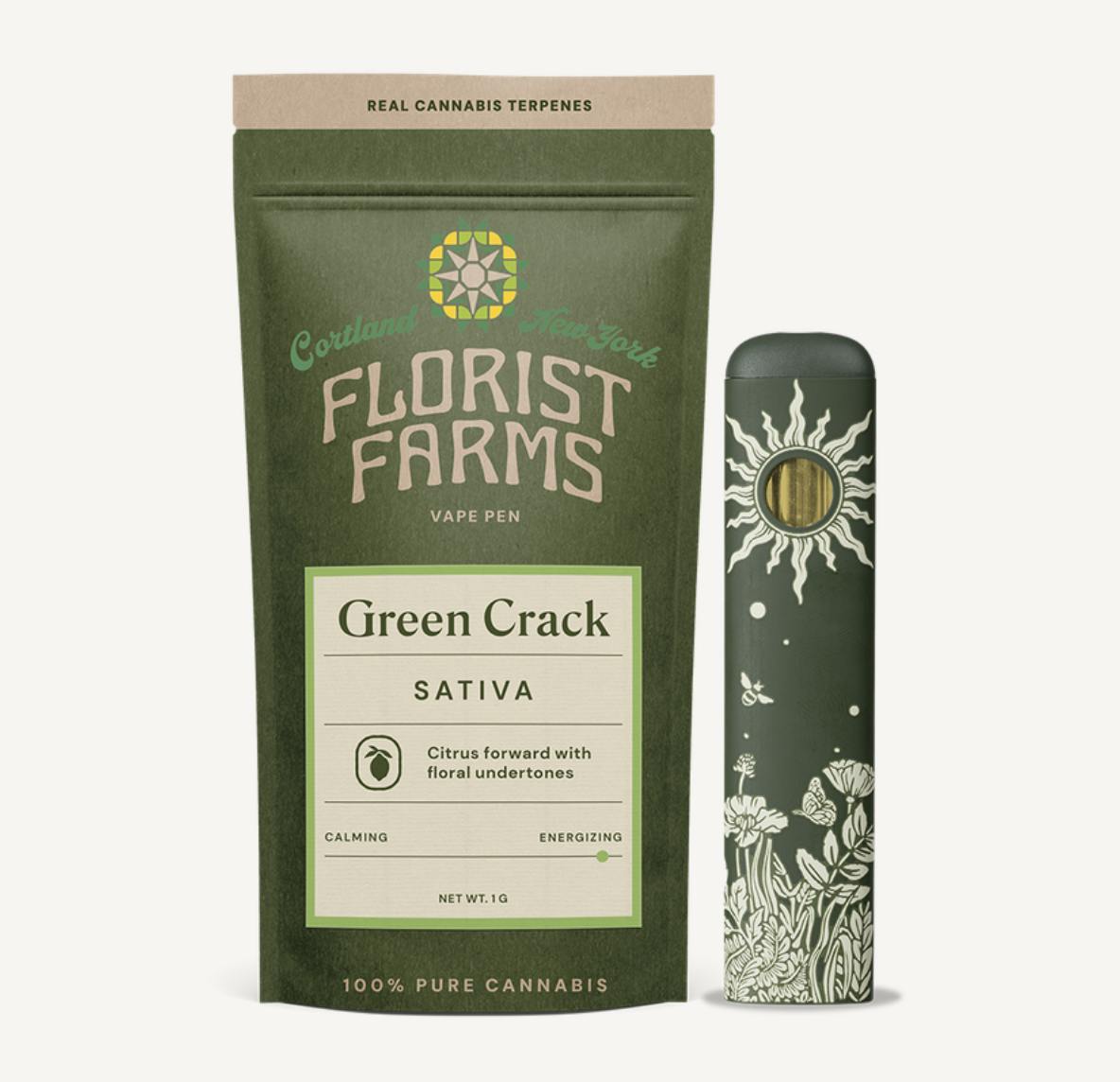 Florist Farms - Florist Farms | Green Crack | Disposable | 1g - 1