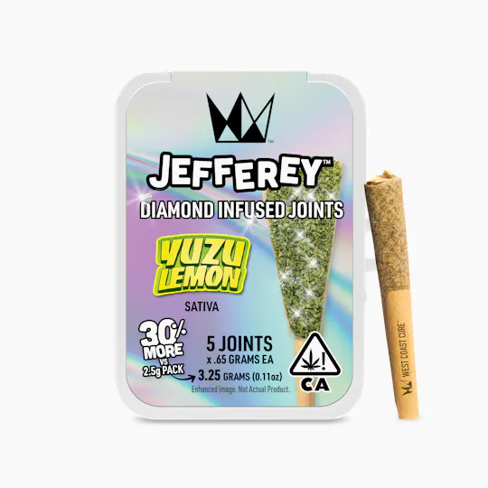 West Coast Cure - Yuzu Lemon- Jefferey Infused Joint .65g 5 Pack - 1