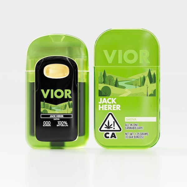 Vior Extracts - Jack Herer | Premium Cannabis Oil Disposable | 1.25g - 1