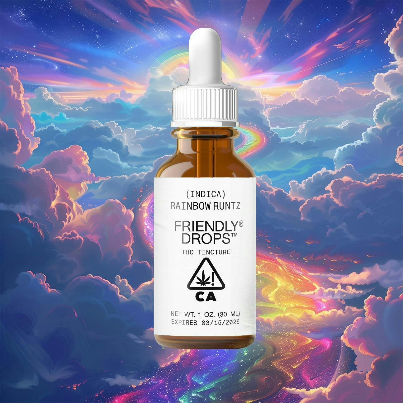 Friendly Brand - Friendly Brand | Friendly Drops | Rainbow Runtz | Tinctures | 1000mg | 30ml - 1