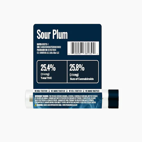 We Grow - Sour Plum | BADBOYZ Infused Joint | 1g - 1