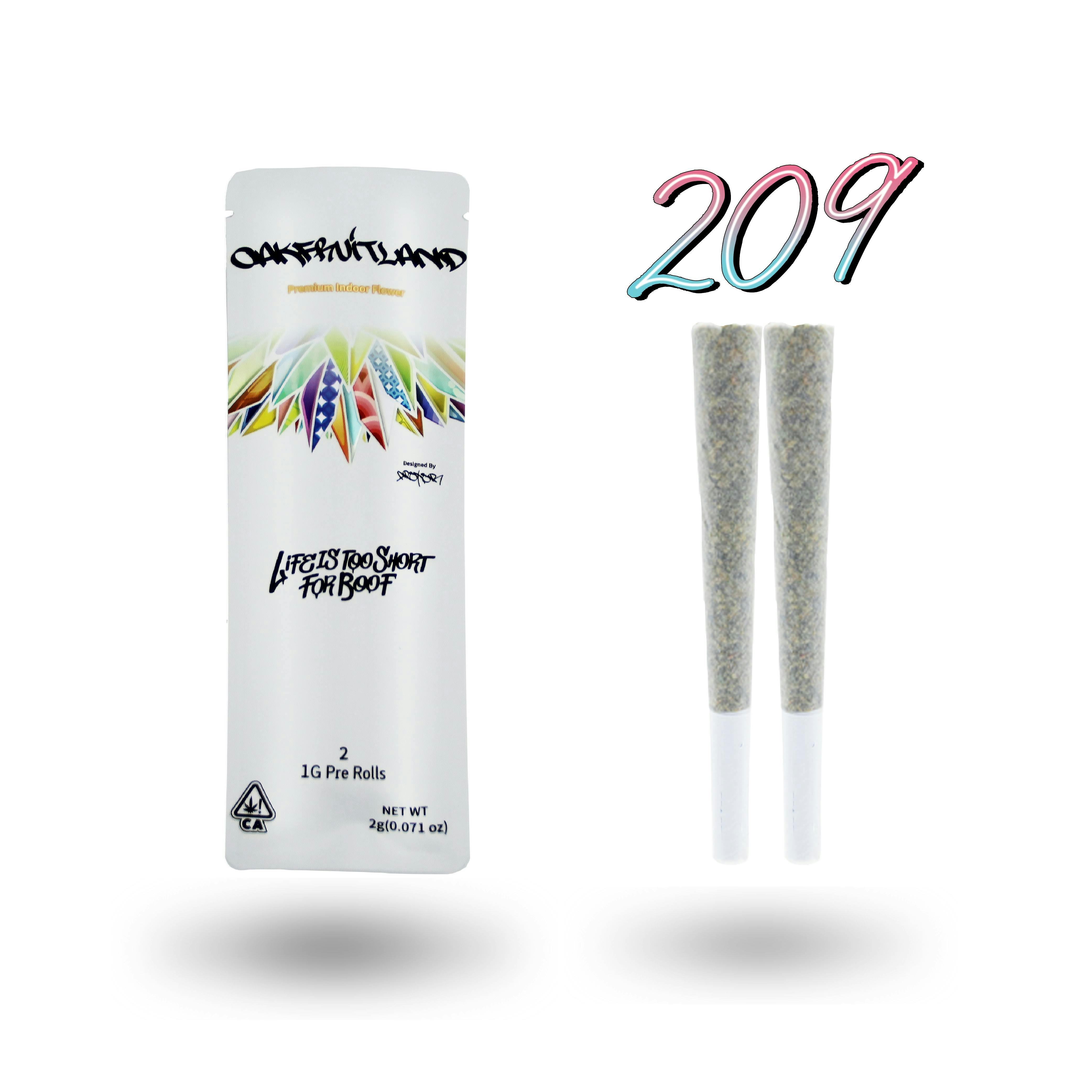 Oakfruitland (OFL) - 209 | Joints | 1g each | 2pk - 1