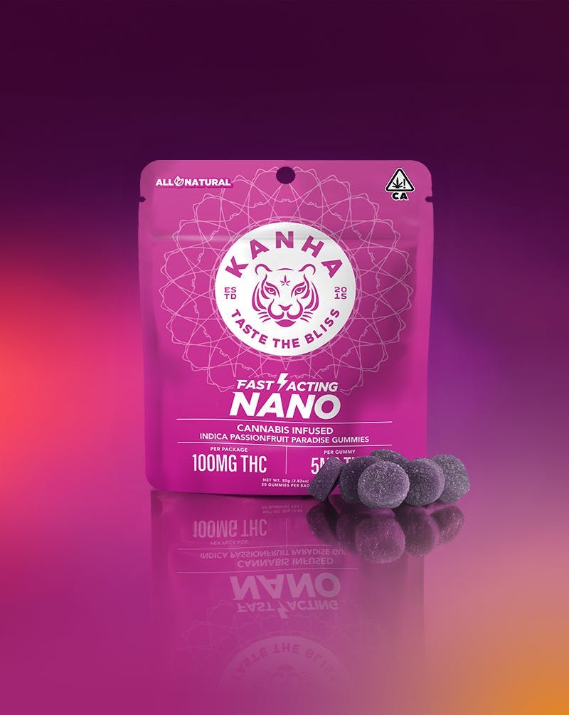 KANHA - NANO | Passionfruit Paradise Gummies | 100mg | 20ct | 5mg/ea - 1