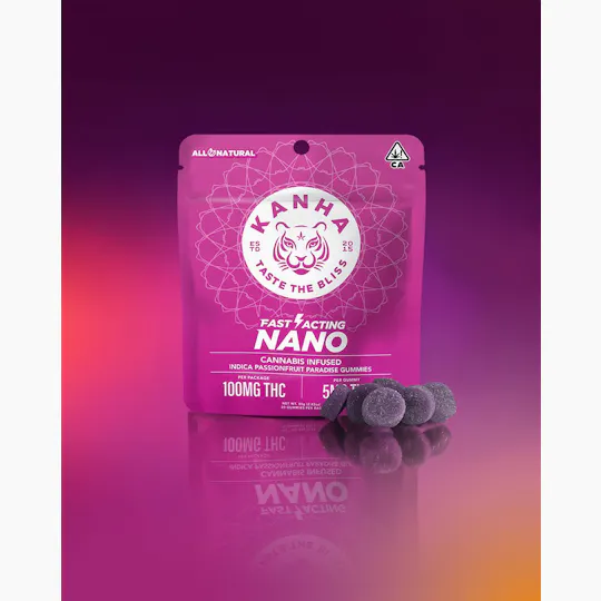 KANHA - NANO | Passionfruit Paradise Gummies | 100mg | 20ct | 5mg/ea - 1