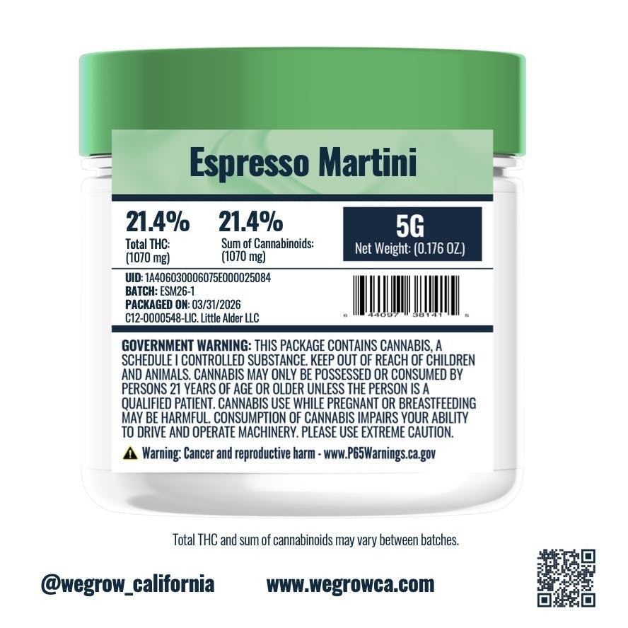 We Grow - Espresso Martini | Big Buds | 5g - 1
