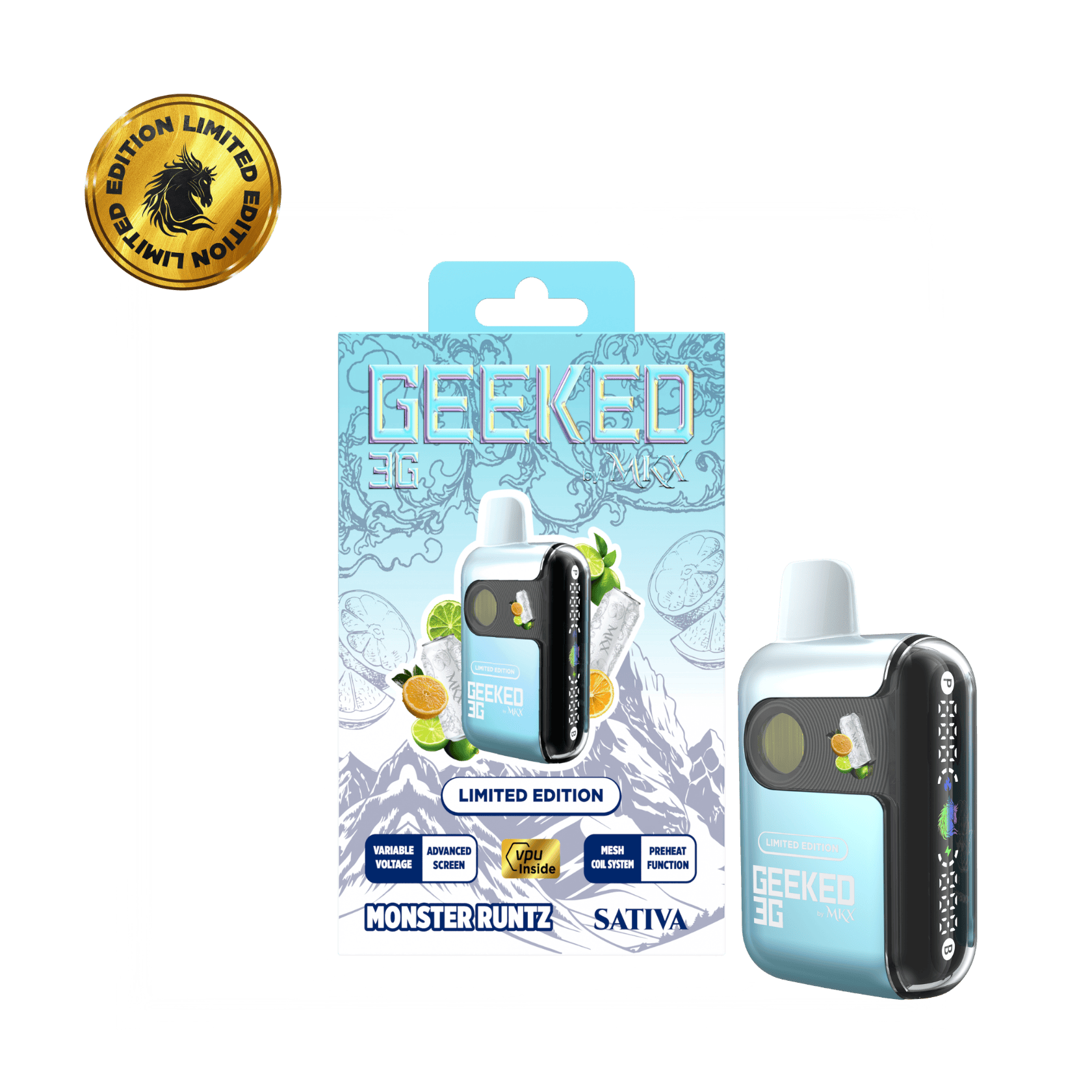MKX Oil Co - (Limited Edition) Monster Runtz | Geeked Disposable | 3g - 1