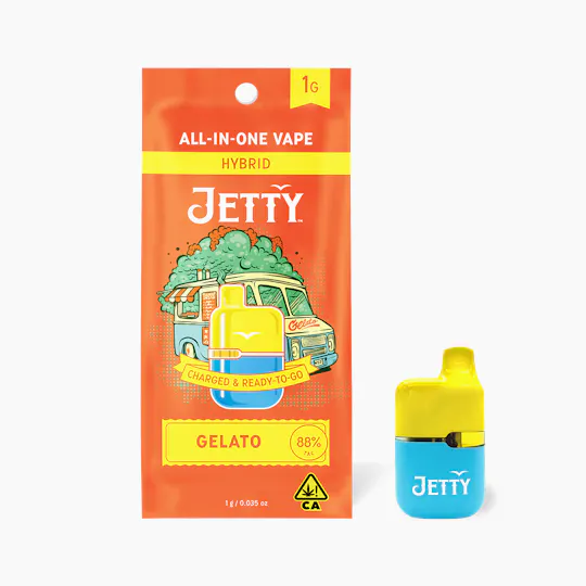 Jetty Extracts - Mini Tank | Gelato | Disposable | 1g - 1