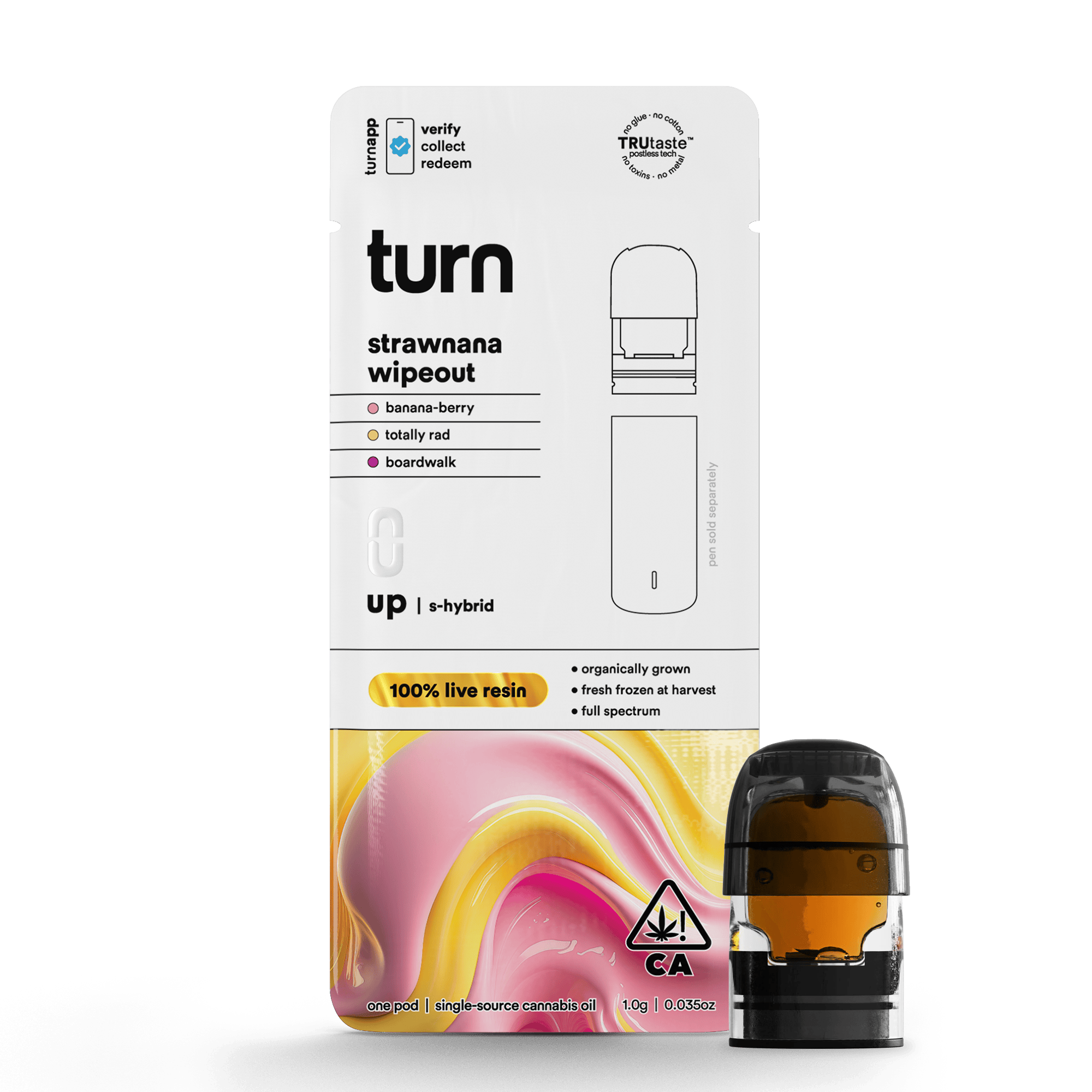 turn - Strawnana Wipeout | 100% Live Resin | Sativa-Hybrid - 1