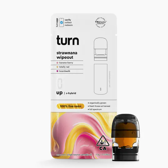 turn - Strawnana Wipeout | 100% Live Resin | Sativa-Hybrid - 1