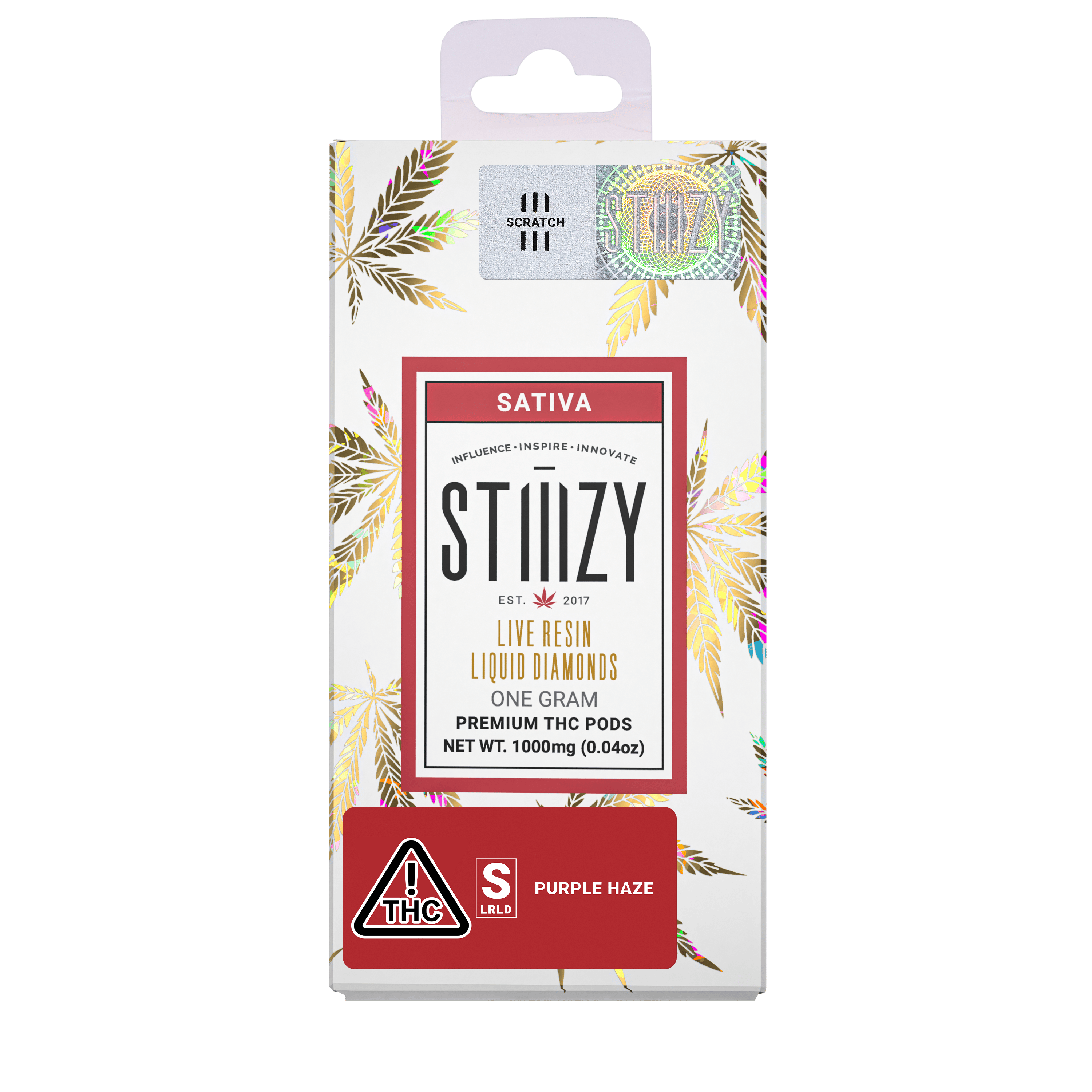STIIIZY - Vape Cartridge - PURPLE HAZE 1G Live Resin Liquid Diamonds Pod - STIIIZY - 1