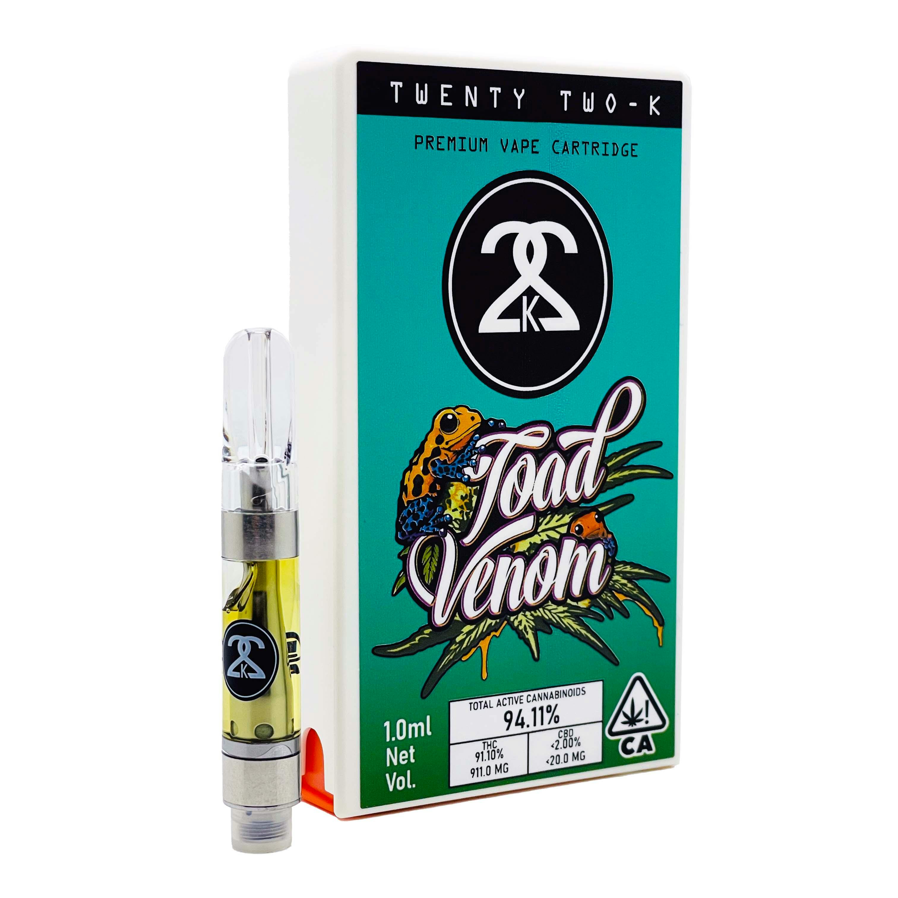 Twenty Two K / 22k - 22K - Toad Venom - 1.0ml Cartridge - 1