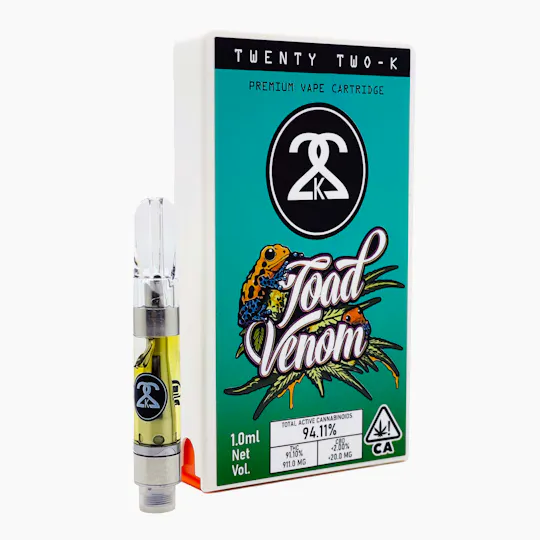Twenty Two K / 22k - 22K - Toad Venom - 1.0ml Cartridge - 1