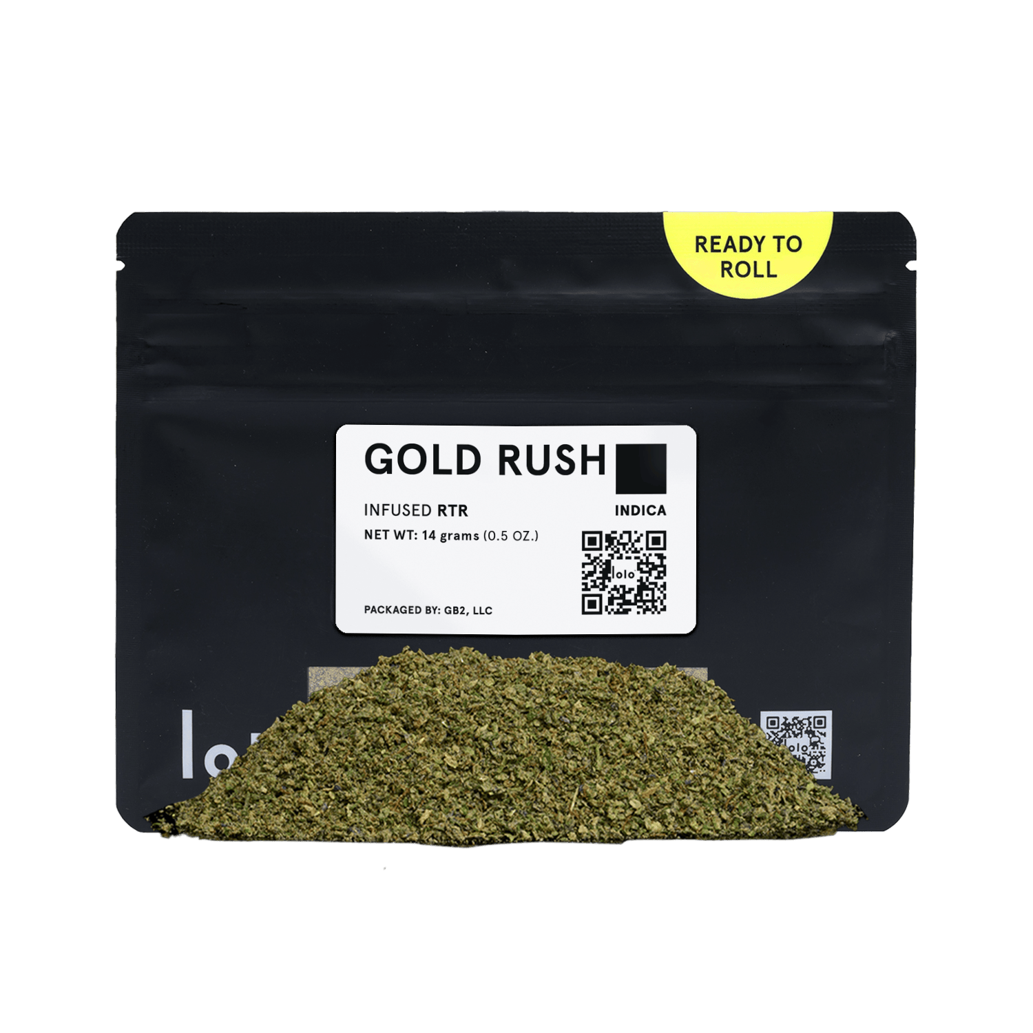 lolo - Gold Rush | Indoor Kief Infused Ready To Roll | 14g - 1