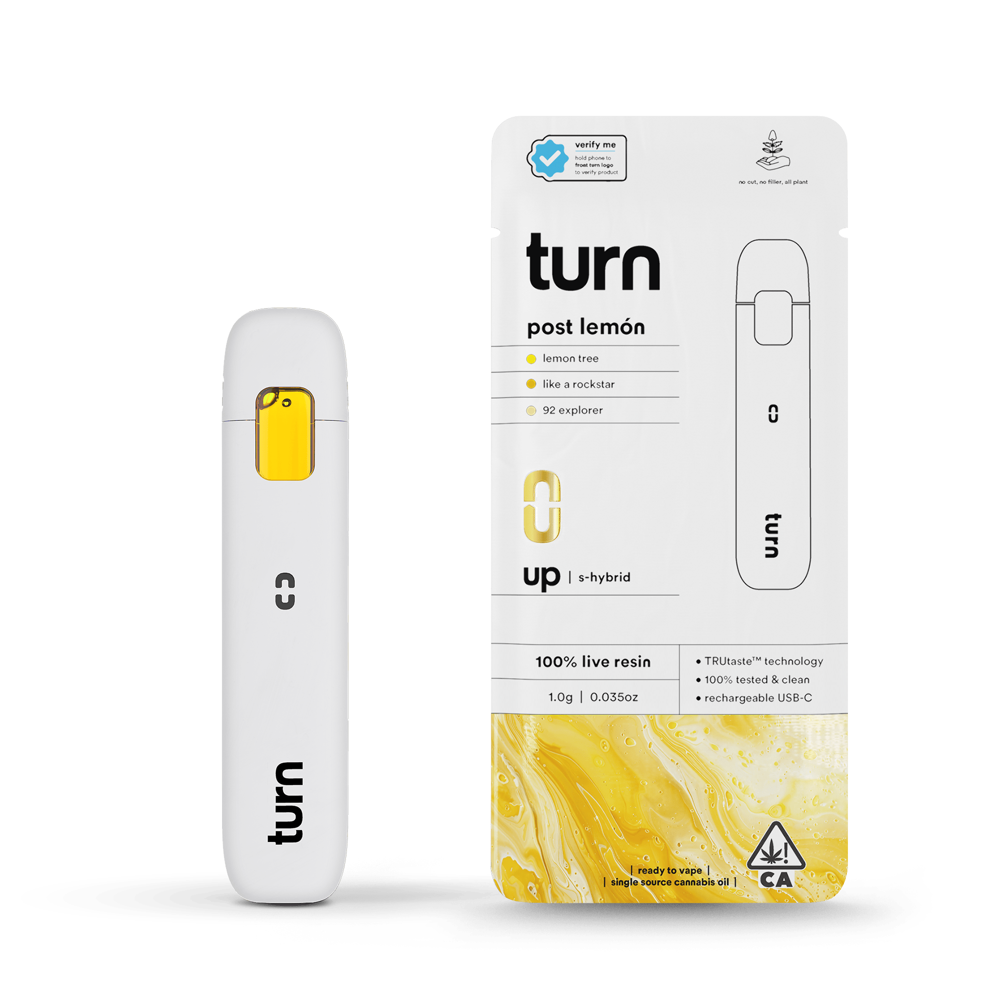 turn - Post Lemon | 100% Live Resin | AIO | Sativa-Hybrid (1) - 1