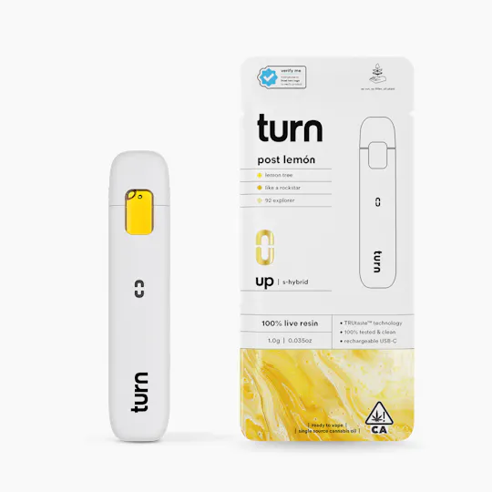 turn - Post Lemon | 100% Live Resin | AIO | Sativa-Hybrid (1) - 1