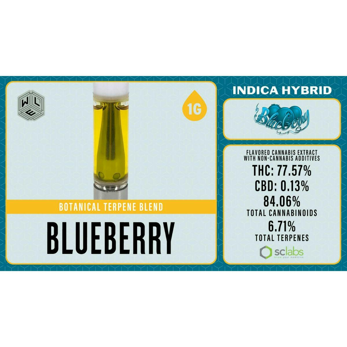 White Label Extracts - Blueberry | Botanical Terpene Blend Cartridge | 1g - 1