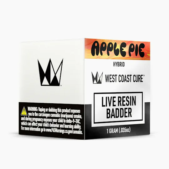 West Coast Cure - Apple Pie Live Resin Badder - 1
