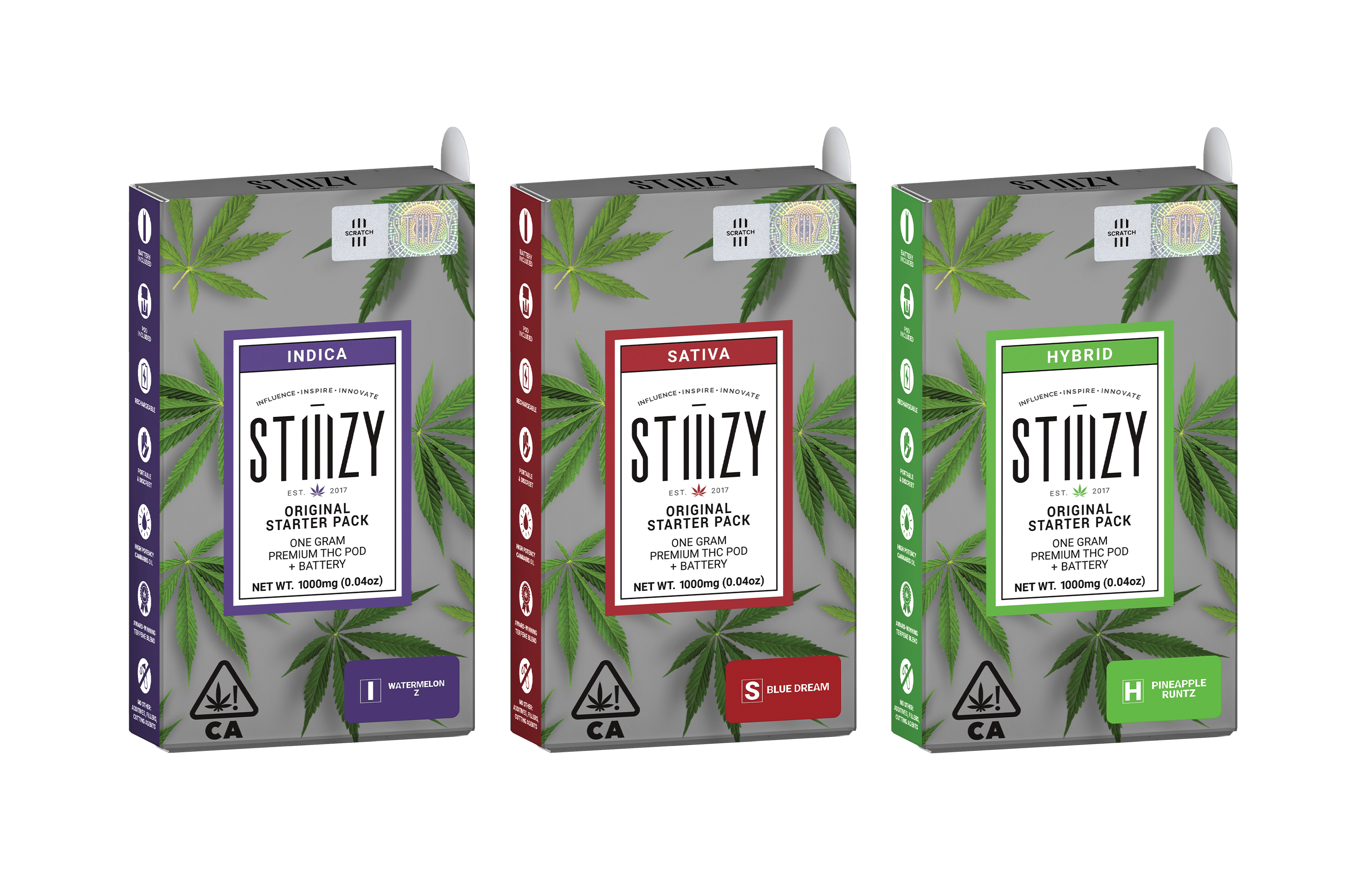 STIIIZY - - Pineapple Runtz - STIIIZY Starter Pack 1G Pod - 1