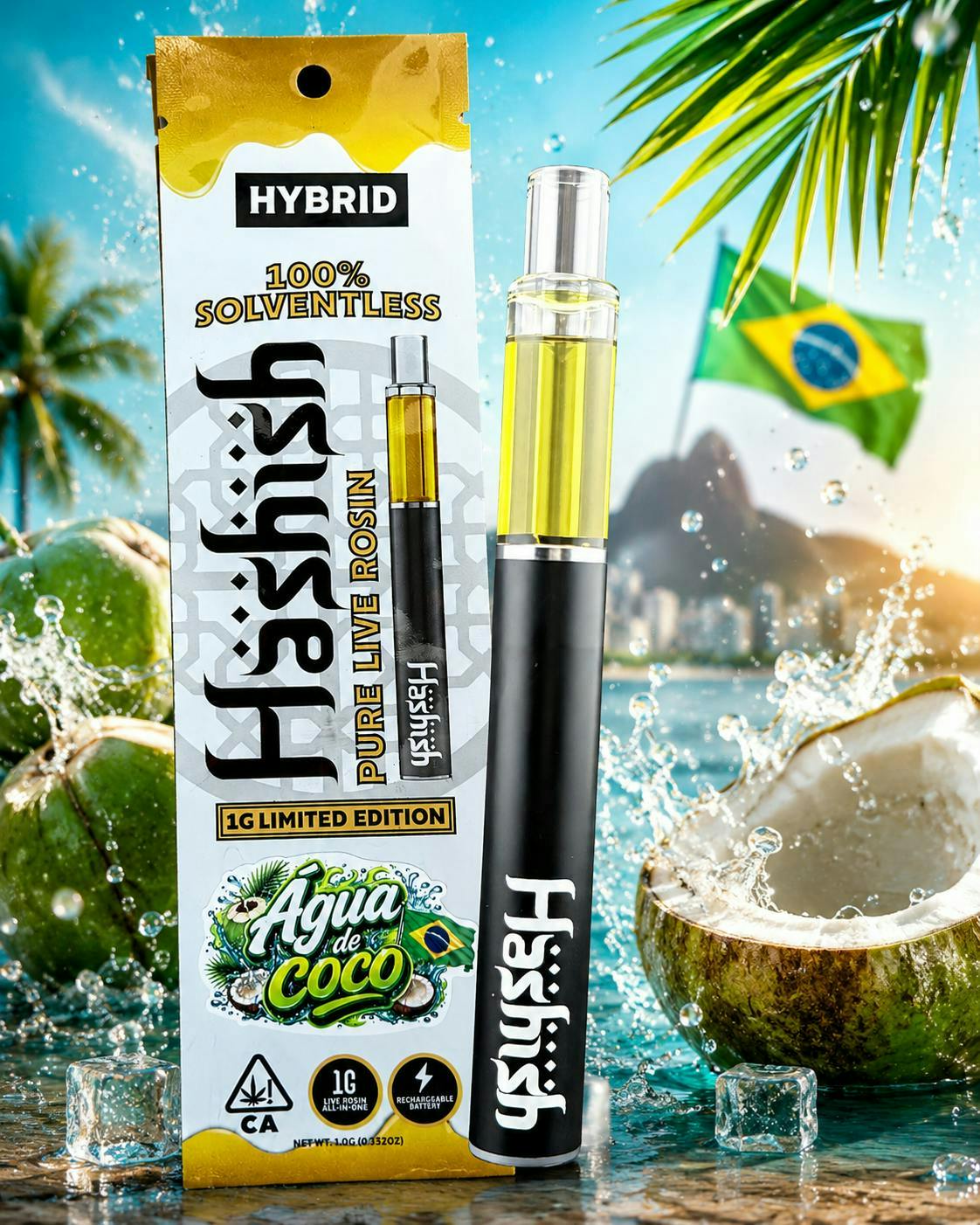 Hashish - Agua de Coco | Live Rosin Disposable | 1g - 1