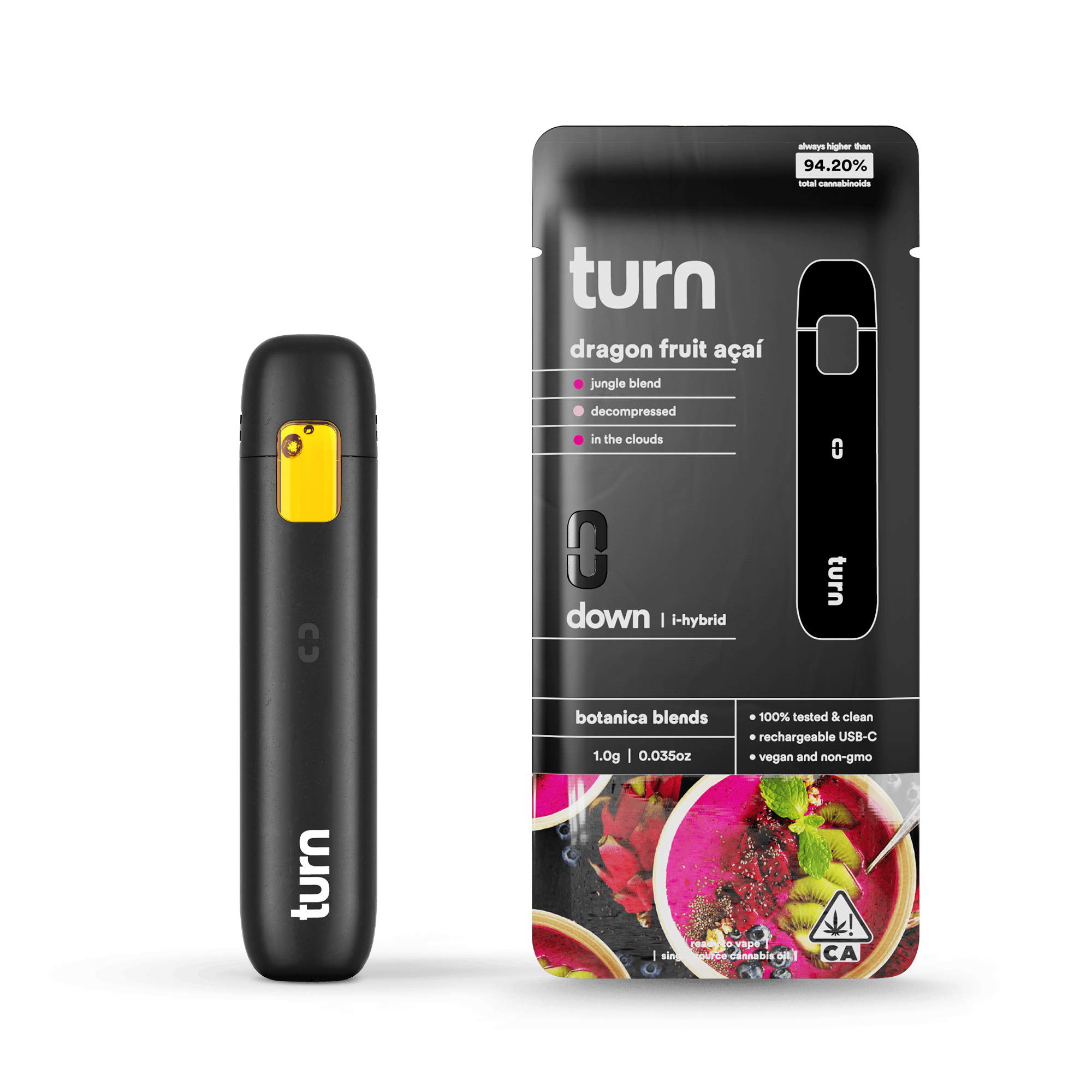 turn - Dragon Fruit Acai | Live Resin Disposable | 1g - 1
