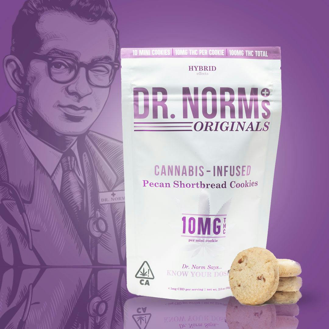 Dr. Norm's - Pecan Shortbread 10mg Cookies - HYBRID - 1