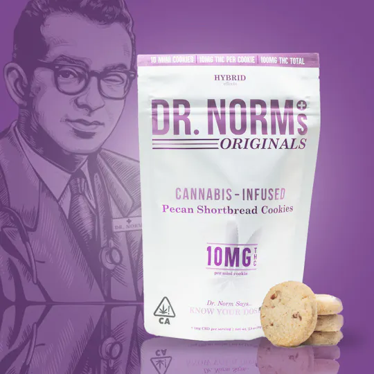 Dr. Norm's - Pecan Shortbread 10mg Cookies - HYBRID - 1