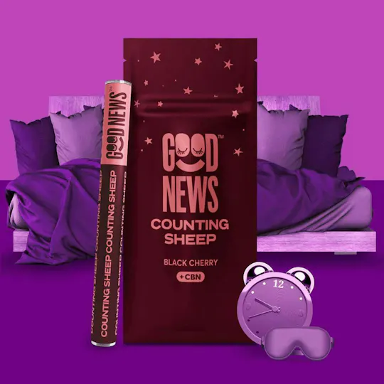 Good News - Counting Sheep | Black Cherry | Disposable | 0.5g - 1