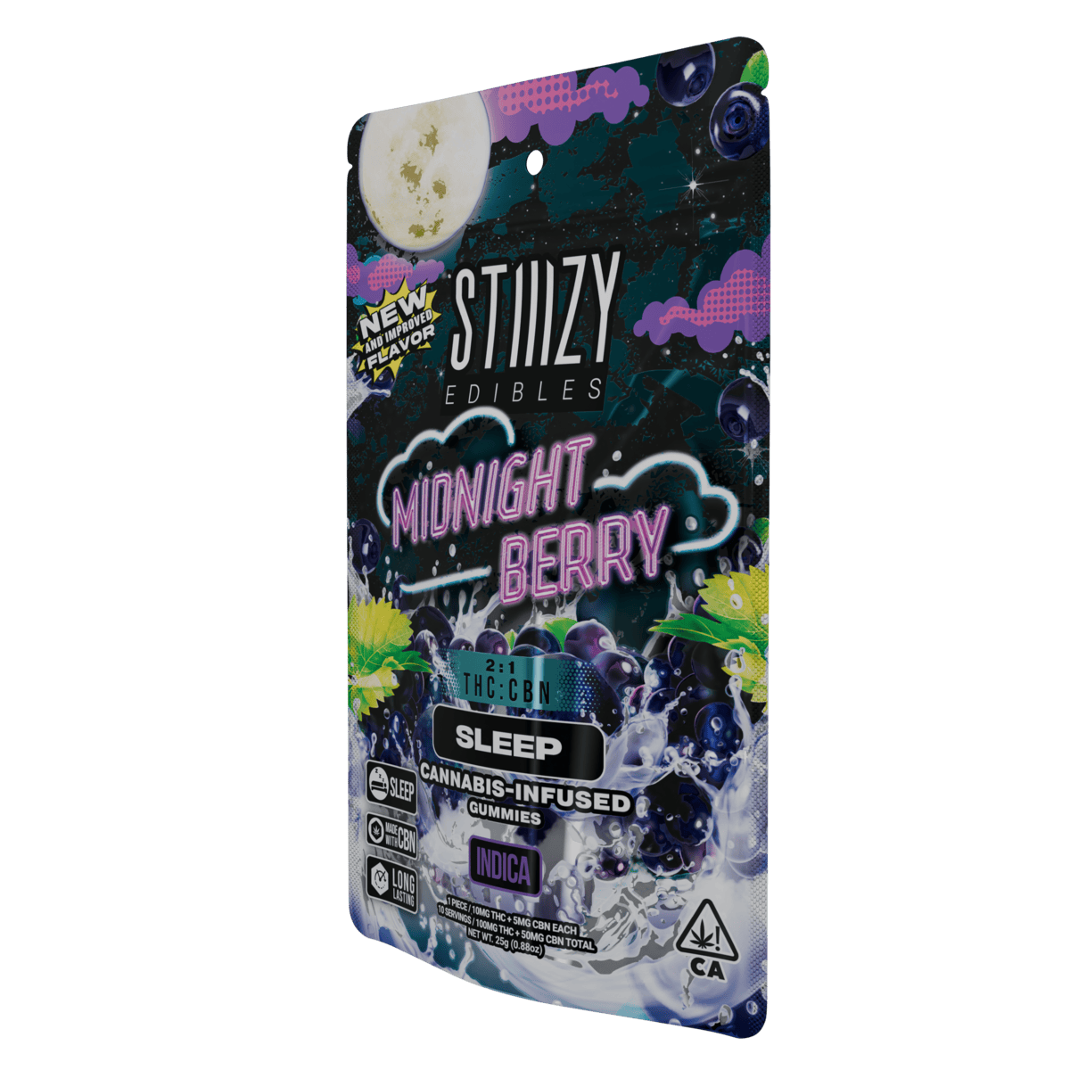 STIIIZY - - MIDNIGHT BERRY - 100MG SLEEP EDIBLES - 1