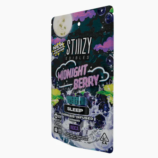 STIIIZY - - MIDNIGHT BERRY - 100MG SLEEP EDIBLES - 1